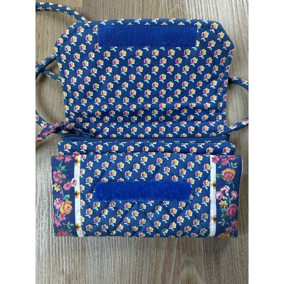 Vera Bradley Vintage Royal Blue‎ 80s Wallet on a String Like New Holds iPhone! - Picture 6 of 14